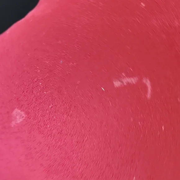 Pier 1 100% Cowhide Red Accent Pillow with Geometric Design - Picture 7 of 7